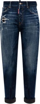 Dsquared2 Tomboy Jeans - Dames - Cropped Jeans - Blauw - 2XS - Katoen - Jeans
