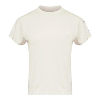 Maison Margiela T-shirt in jersey di cotone con stampa manichino - - Tops - Donna - Beige - S
