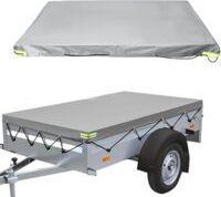 OEM Funda Para Remolque De Plataforma Plana Lntyq - 207 &times; 114 &times; 10 Cm - Con Cuerda - Impermeable - Resistente Al Viento Y A Los Desgarros - Apta Para Vari