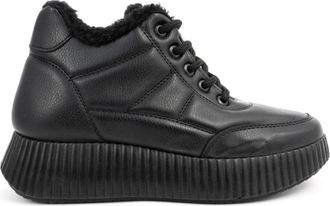 Endless Zwarte Enkellaarsjes - Dames - Veterlaarzen - Zwart - 38 EU - Schoenen