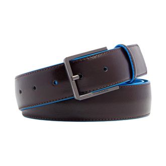 Piquadro Cintur&oacute;n de piel con hebilla de espiga - Accessories - Hombre - Marr&oacute;n - ONE SIZE