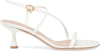 Gianvito Rossi Ascent Sandal 55 in White Calf Leather at Nordstrom, Size 39