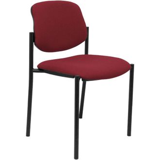 Piqueras y Crespo Silla Fija Styl Bali Granate Chasis Negro