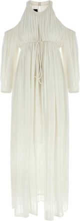 Pinko Pinko, Dames, Jurken, Wit, Maat: M Satijn