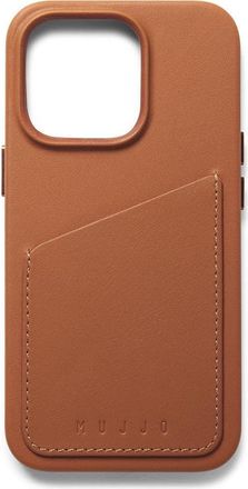 Mujjo Full Leather MagSafe Wallet Case for iPhone 14 Pro in Light Tan at Nordstrom