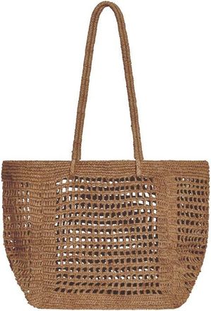 Vitamin A Ora Raffia Tote in Caramel at Nordstrom