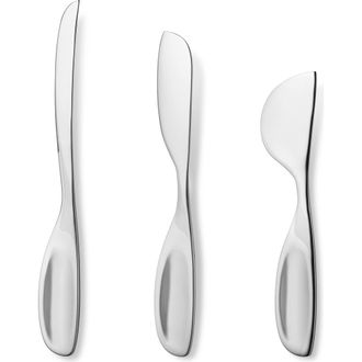 Georg Jensen Alfredo Set of 3 Cheese Knives in Stainless Steel at Nordstrom