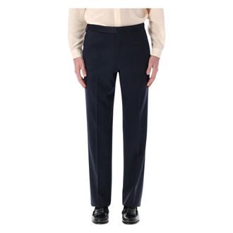 Lardini Suit Trousers, male, Blue, Size: 2XL Stretch Crepe Trousers
