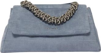Orciani Sveva Longuette - Dames - Handtassen - Blauw - ONE Size - Leer - Tassen