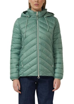 s.Oliver Steppjacke S.OLIVER, Damen, Gr. 34, sage gr&uuml;n, Web, Obermaterial: 100% Polyester, unifarben, tailliert h&uuml;ftlang, Rundhals, B&uuml;ndchen, Jacken Steppjacke
