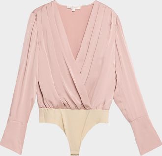 Favorite Daughter The Date Satin Bodysuit