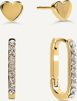 Radley London Alba Place Gold Stone Set Huggie Hoops & Gold - RYJ1622S