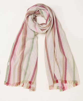Fat Face FatFace Natural Spice Trail Stripe Scarf