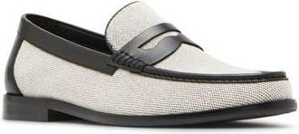 Steve Madden Castille Two-Tone Penny Loafer in Beige Black at Nordstrom Rack, Size 9.5