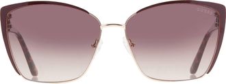 Guess Brown Gradient Butterfly Ladies Sunglasses GF00037 32F 57
