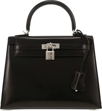 Herm&egrave;s 2023 Kelly 25 leren shopper - Zwart