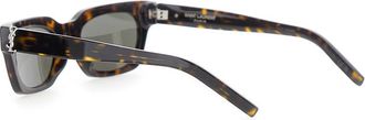 Saint Laurent Womens Sunglasses Wellington Brown Leopard Print Acetate