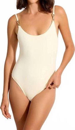 Lenny Niemeyer Detailed One Piece Swimsuit In Off White