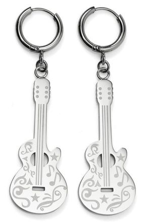 Cufflinks Inc. Grand Ole Opry Guitar Earrings in Silver at Nordstrom