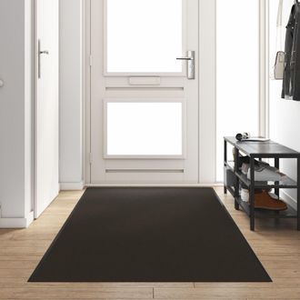 Berkfield Home Washable Black Doormat 120x400 cm | Size: Medium