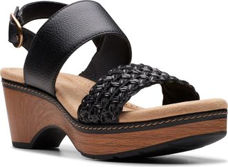 Clarks Seannah Step Sandal in Black at Nordstrom Rack, Size 7.5