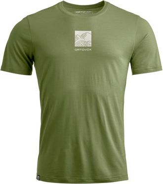 Ortovox 120 Cool Tec Abstract T-Shirt Merinoshirt f&uuml;r Herren | wild herbs