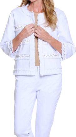 Multiples IM Taken Jacket In White