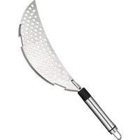 OEM Colador De Cocina De Acero Inoxidable En Forma De Media Luna Con Mango, Muy Duradero Y Compatible Con La Mayor&iacute;a De Ollas Y Sartenes (caja Blanca Pleg