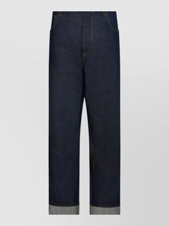 Thom Browne denim straight-leg trousers