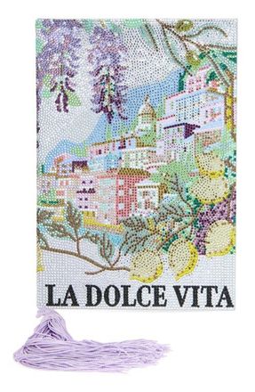 Judith Leiber Storybook La Dolce Vita Rhinestone Clutch in Champagne Rhine Multi at Nordstrom