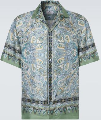 Etro Paisley silk twill shirt