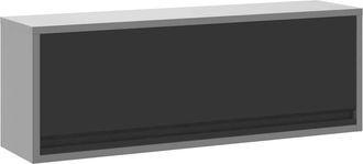vidaXL Armadio Per Attrezzi Nero E Grigio 100 X 25 X 35 Cm Vidaxl