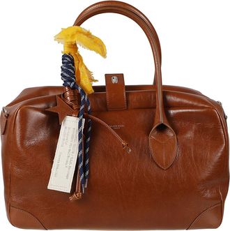 Golden Goose Tassen, Dames, Bruin, ONE Size, Katoen, Vita Medium Leren Tote