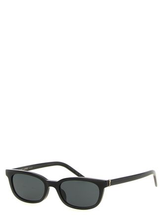 Saint Laurent Black Rectangular Sunglasses