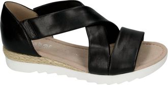Gabor Womens 22.711.27 Lammnappa Schwarz Sandal In Black