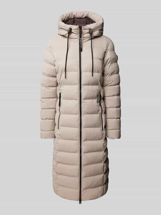 Khujo Steppmantel mit Rei&szlig;verschlusstaschen Modell CLEO in Sand, Gr&ouml;&szlig;e L