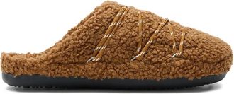 Moon Boot Teddy Slipper - Dames - Pantoffels - Bruin - 40 EU - Leer - Schoenen