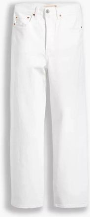 Levi's Ribcage Straight Ankle Jeans - Dames - Cropped Jeans - Wit - W30 - Katoen - Jeans