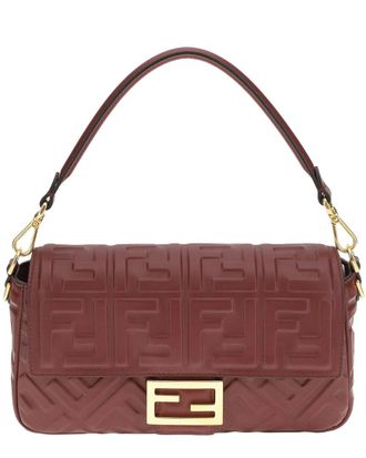 Fendi Fendi Baguette Leather Shoulder Bag