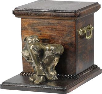 OEM Staffordshire Bull Terrier, Staffik, Staffi Ii - Urna Para Cenizas De Perro Con Estatuilla, Elegante Urna Para Perro, Urna &Uacute;nica Con Busto De Perro De