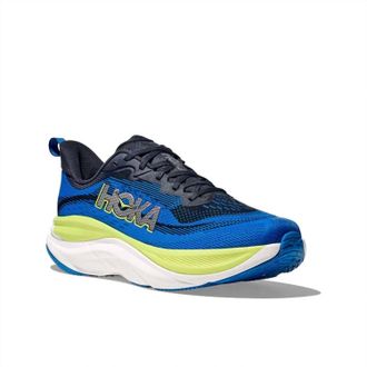 Hoka One One Mens Skyflow Running Shoes In Varsity Navy / Electric Cobalt