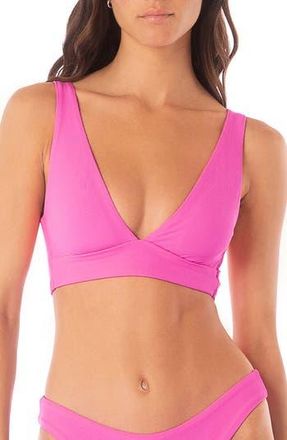 Maaji Allure Triangle Bikini Top in Pink at Nordstrom Rack, Size Small