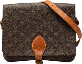 Louis Vuitton Pre-owned Cross Body Bags, female, Brown, Size: ONE SIZE Pre-owned Cartouchiere GM Shoulder Bag