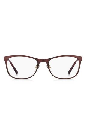 Marc Jacobs 53mm Rectangular Optical Glasses in Matte Burgundy Gold at Nordstrom