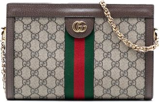 Gucci Pre-owned Gucci Small GG Supreme Web Ophidia Chain Crossbody QK928YW9UIX2XJJ1