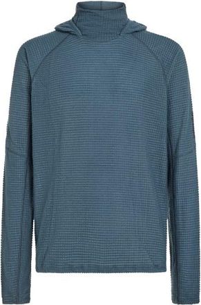 Icebreaker Merino 400 Realfleece Grid Blackridge Pullover Merinohoodie f&uuml;r Herren | blau
