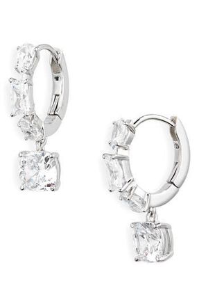 Nadri Rockstars Cubic Zirconia Drop Earrings in Rhodium at Nordstrom Rack