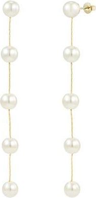 Untamed Petals Harper Pearl Drop Earrings in Gold at Nordstrom