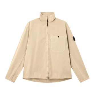 Stone Island Light Jackets, male, Beige, Size: 2XL 1200014 Overshirt