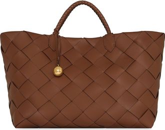 Rebecca Minkoff Mini Frankie Woven Leather Tote in Tawny at Nordstrom